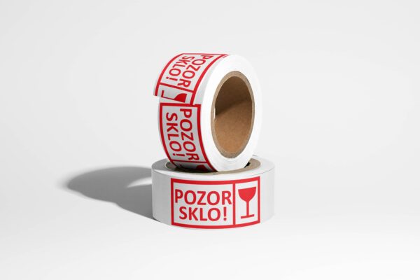 Lepiaca páska Fragile - POZOR SKLO s ikonou